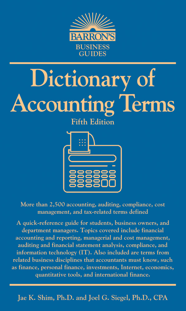 Dictionary Of Accounting Terms Hawaii State Public